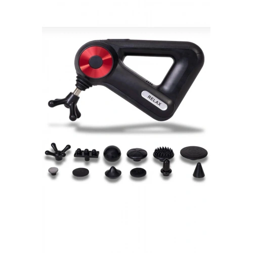 Profesyonel Derin Doku Masaj Tabancası - 12 Başlıklı Kas Gevşetici