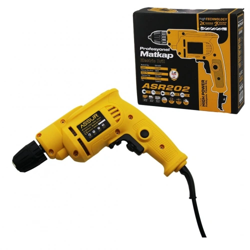 PROFESYONEL MATKAP SIKMA - VİDALAMA FİŞLİ KADEMELİ HIZ AYAR OTOMATİK MANDREN 360 DERECE TUTMA KOL 580W 0.8-10MM ASR-202-7131 (5365)