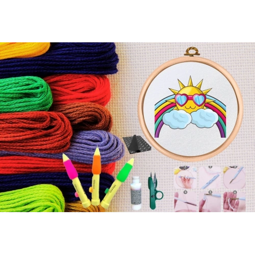 Punch Seti Nakış Seti Kasnaklı Kendin Yap Seti Seri 46