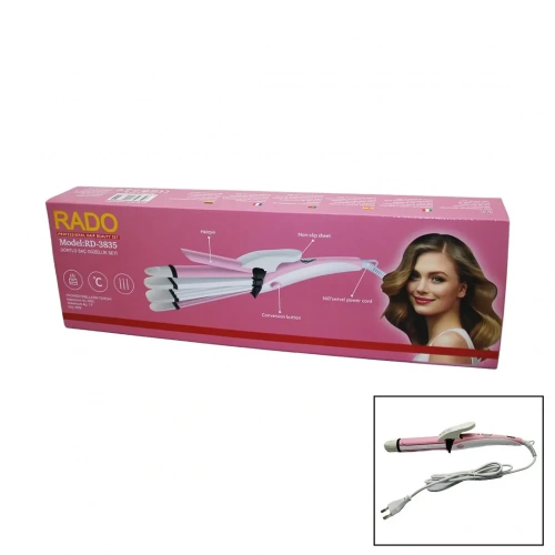Rado RD-3835 Şekillendirici Saç Güzellik Seti - 4'lü, 60W (5365)
