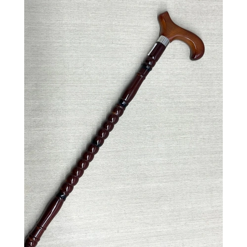 Rahat Tutuşlu Kahverengi Ahşap Baston