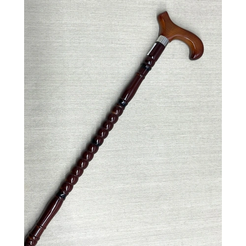 Rahat Tutuşlu Kahverengi Ahşap Baston