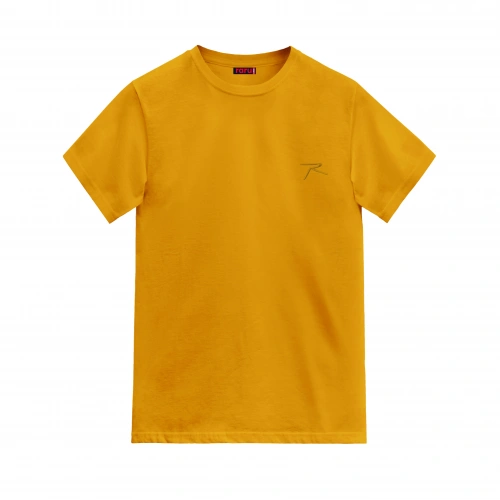 %100 Cotton T-Shirt AGNITIO MUSTARD