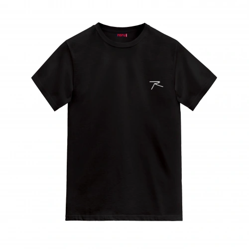100% Cotton T-Shirt AGNITIO BLACK