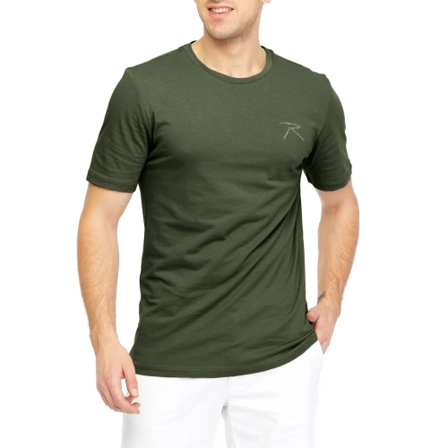 %100 Pamuk T-Shirt PATEO HAKİ