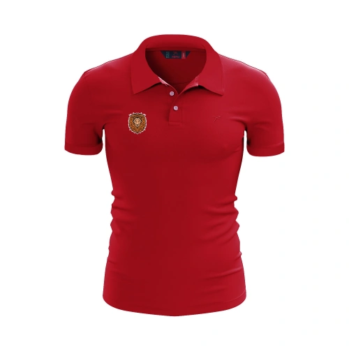 Raru x 343 DIGITAL Polo T-Shirt IMPERO KIRMIZI
