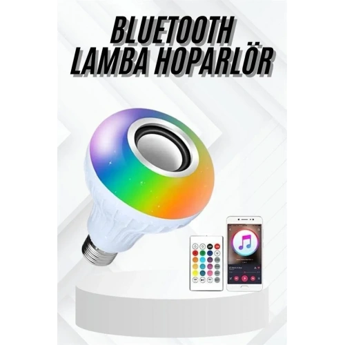 Renk Değiştirebilen Bluetooth Ampül 7 Renkli Android Ve İos Uyumlu