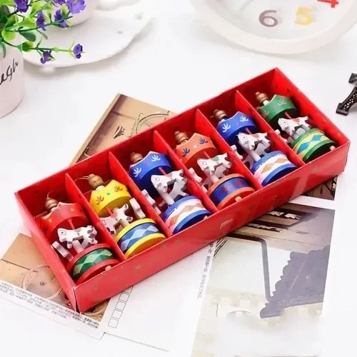 Renkli 6lı Ufak Atlı Karınca Dekoratif Set