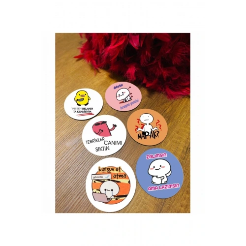 Renkli Bardak Altlığı