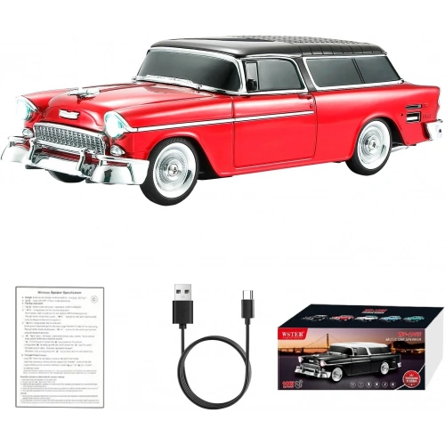 Retro Klasik Araba Bluetooth Hoparlör Kablosuz HD Ses FM Radyo YG-1955 (5365)