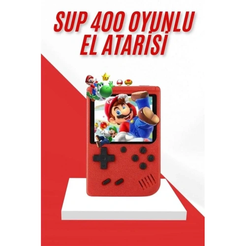 Retro Mini Atari Gamebox 400 Oyunlu Taşınabilir Konsol