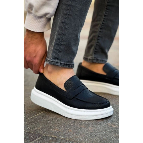 Robert - RS615 Siyah Erkek Loafer Ayakkabı SIYAH