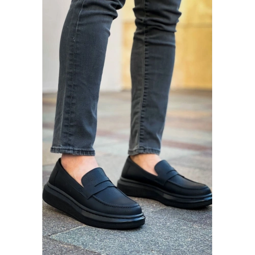 Robert - RS615 Siyah  Erkek Loafer Ayakkabı SIYAH ST