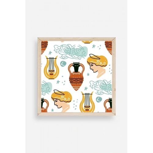 Roma Ahşap Çerçeveli Tablo 23 x 23