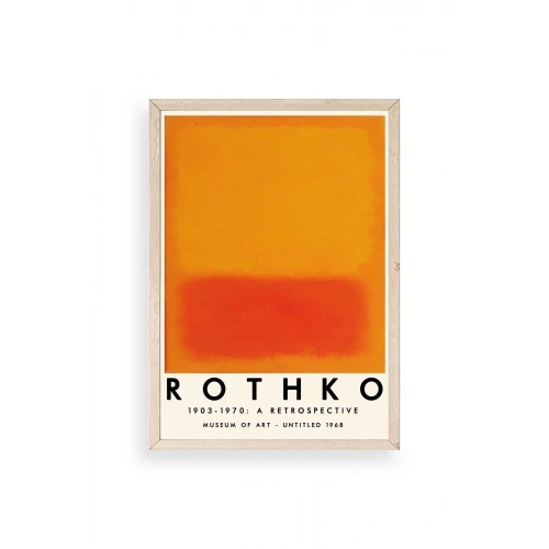 Rothko Ahşap Çerçeveli Tablo 17 x 23