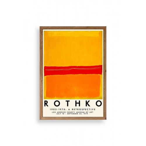 Rothko Ahşap Çerçeveli Tablo 17 x 23