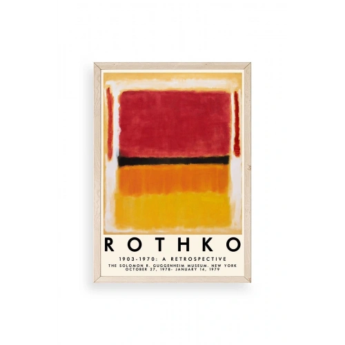 Rothko Ahşap Çerçeveli Tablo 17 x 23