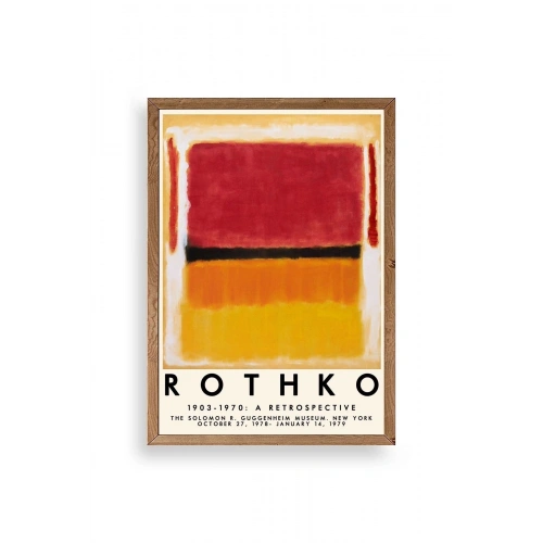 Rothko Ahşap Çerçeveli Tablo 23 x 30