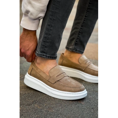 RS615 - Lüx Süet Erkek Ayakkabı VIZON