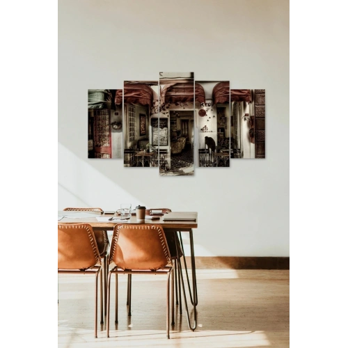 Sabahçı Kahvesi 5 Parçalı Mdf Tablo 60 x 100