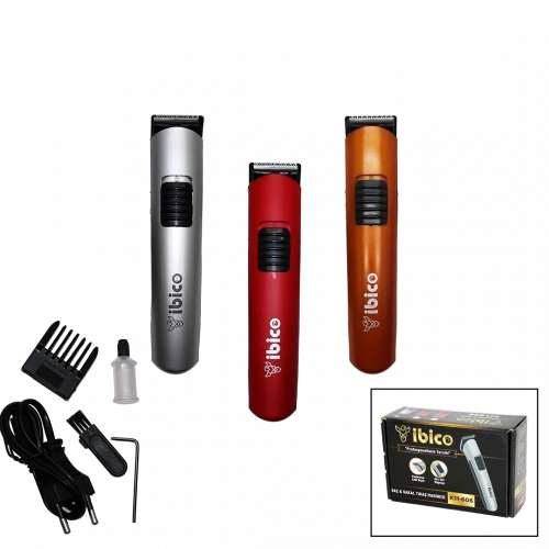 SAÇ SAKAL KESME TRAŞ MAKİNESİ AYARALI TARAK - KIRMIZI-TURUNCU-GRİ GÖVDE (5365)