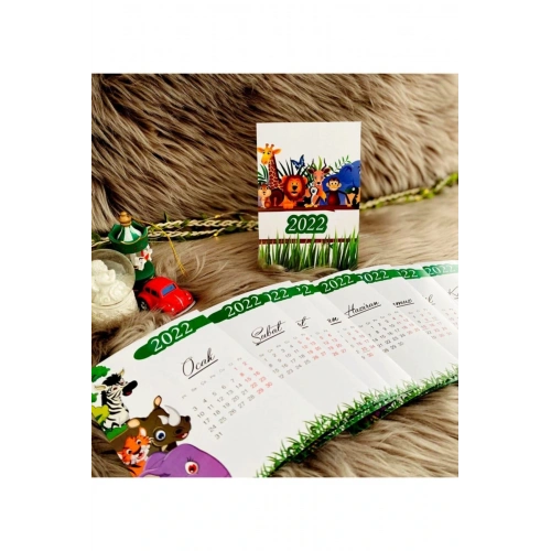 Safari 2022 Takvim Kartları - Ayaklı