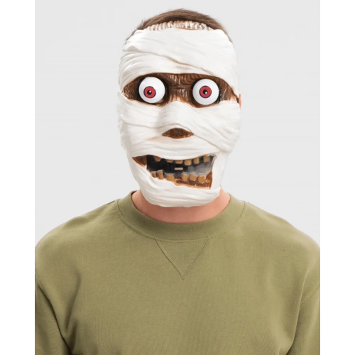 Wiggling Springy Googly Eyed Mummy Mask (5365)