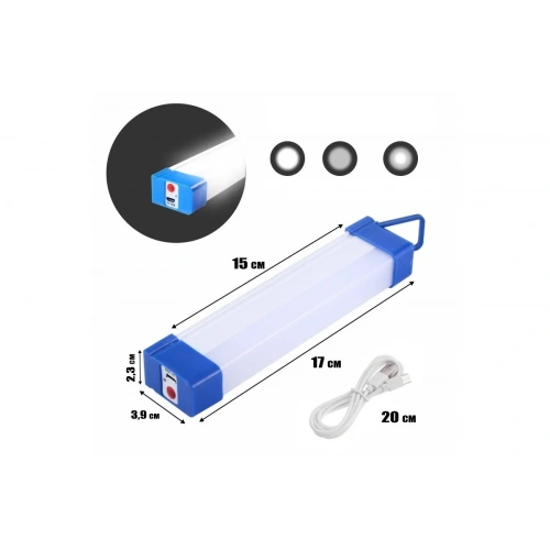 Şarjlı Mıklatıslı Işıldak 17 Cm Usb Ve Solar Panel İle