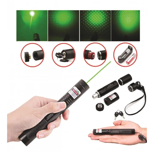 Şarjlı Yeşil Lazer Yakıcı Pointer 15 Km lazer 1000 mv (5365)