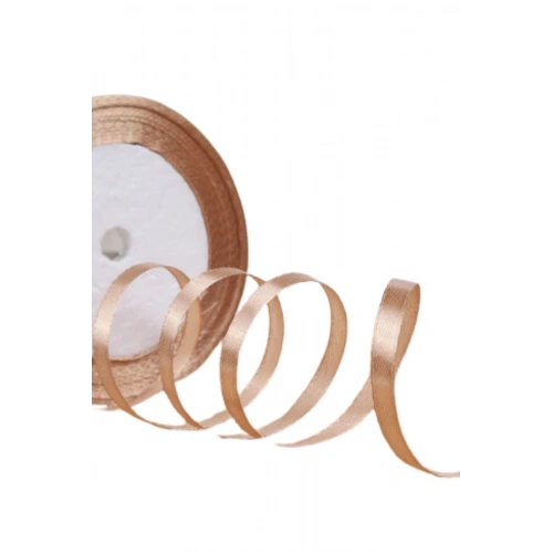 Saten Kurdele 2 Cm 10 Metre Açık Kahverengi