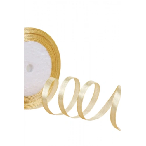 Saten Kurdele 2 Cm 10 Metre Koyu Bej