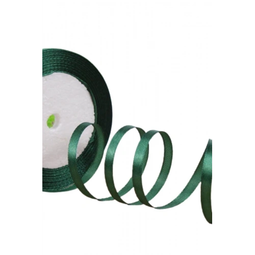Saten Kurdele 2 Cm 10 Metre Koyu Yeşil