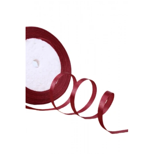Saten Kurdele 3 Cm 10 Metre Bordo