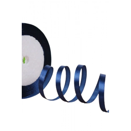 Saten Kurdele 3 Cm 10 Metre Lacivert