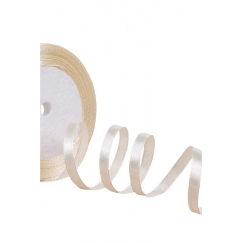 Saten Kurdele 3 Mm Krem 5 Metre