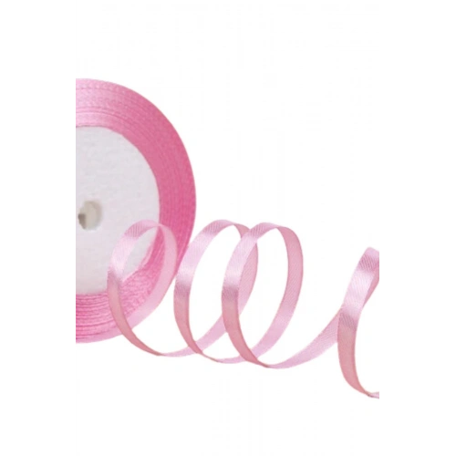 Saten Kurdele 3 Mm Pembe 2 Metre