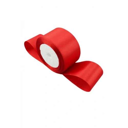Saten Kurdele 6 Cm Kırmızı 2 Metre