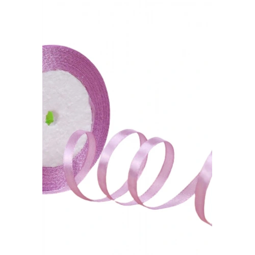 Saten Kurdele 6 Mm Lila 5 Metre