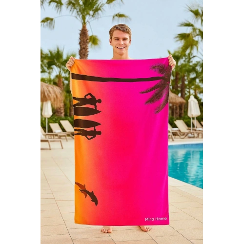 SeaDream Tropikal Desenli Plaj Havlusu 70X140 Cm Sunshine