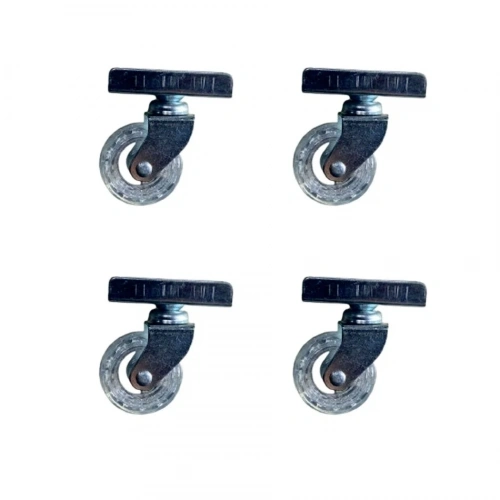 Şeffaf Bilyalı Teker 20x50 18mm 4 Adet