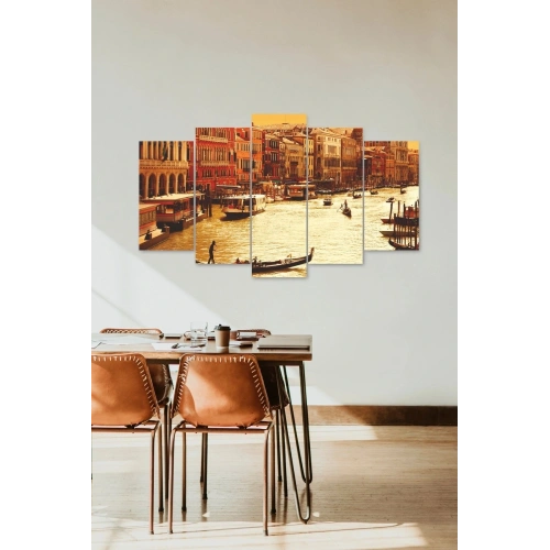 Şehir Manzarası Parçalı Mdf Tablo 60 x 100