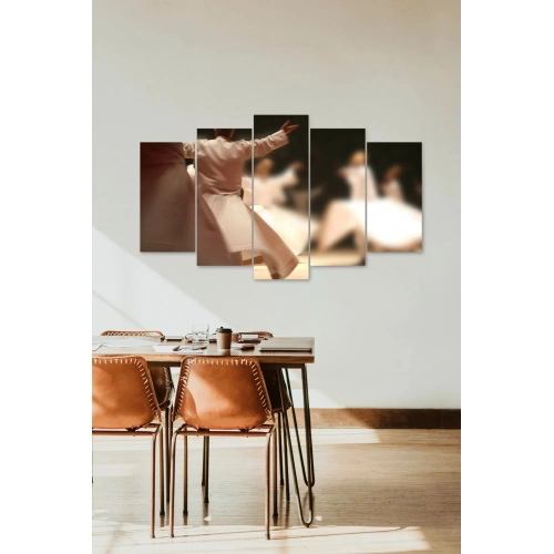 Semazen Manzara 5 Parçalı Mdf Tablo 60 x 100