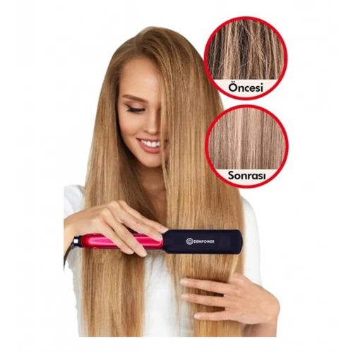 Seramik Kaplı Pembe Detay Saç Düzleştirici (5365)