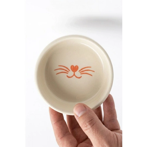 Seramik Kedi Mama ve Su Kabı