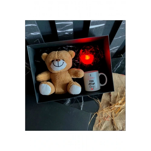 Sevgililer Günü Ayıcıklı Kombin Kutusu