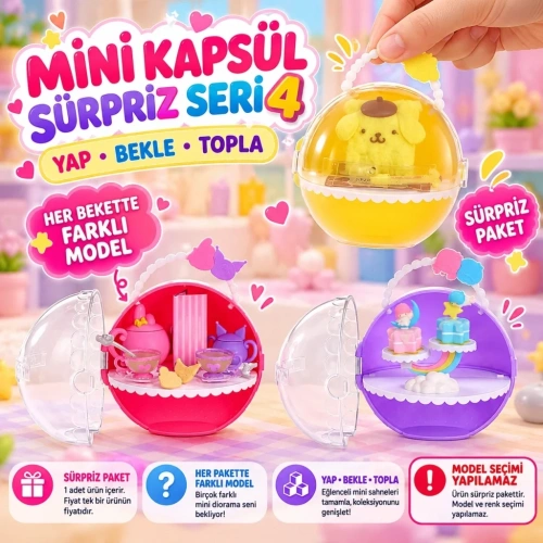 Sevimli Hello Kitty Figürü 4lü Set Oyun Arkadaşları