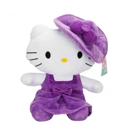 Sevimli Hello Kitty Şapkalı Peluş 36 Cm Oyuncak