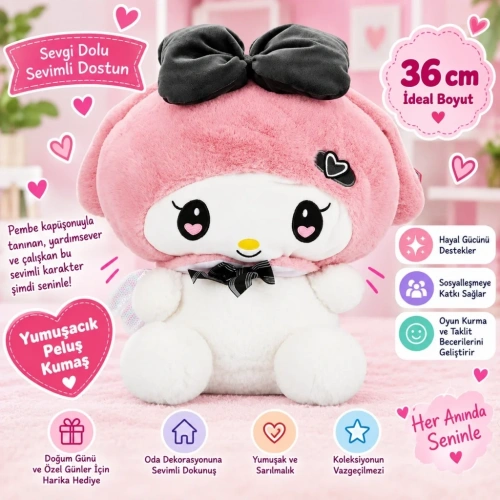 Sevimli Peluş Oyuncak 36 Cm Tek Adet