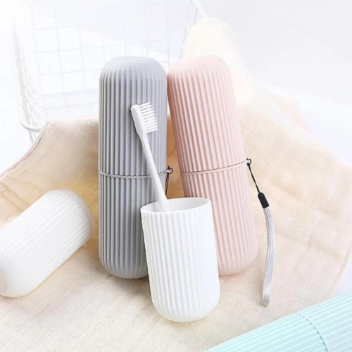 Seyahat Tipi Plastik Diş Fırçası Gözlük Kalem Fırça Erzak Saklama Kabı Düzenleme Kalemlik (5365)