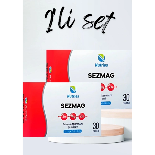 Sezmag Magnezyum Takviyesi 30 Kapsül – 2’li Avantaj Paketi